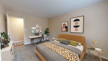 Foot-friendly carpeting in bedrooms